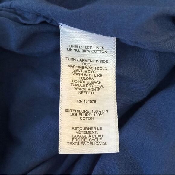 Vineyard Vines Beachy Linen Utility Shorts Navy Size Large - Picture 6 of 7